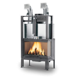Focar pe lemne Palazzetti Ecomonoblocco MX86 - geam dreapta