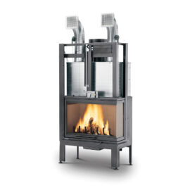 Focar pe lemne Palazzetti Ecomonoblocco MX78 - geam dreapta